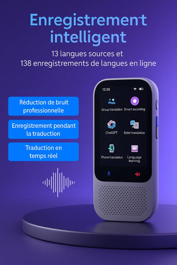 La fonction enregistrement et transcription